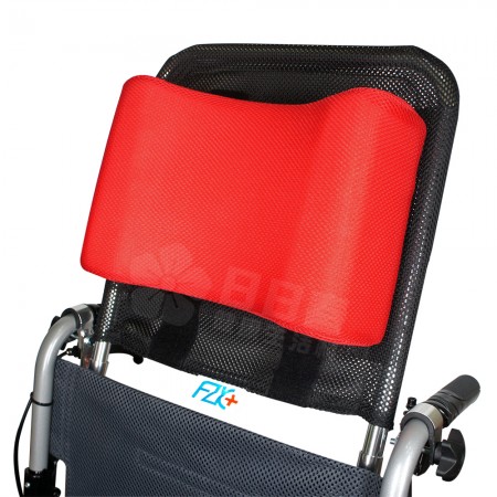 富士康 輪椅頭靠組 頭靠可調角度 頭靠枕紅色(不適用於方形骨架輪椅)
