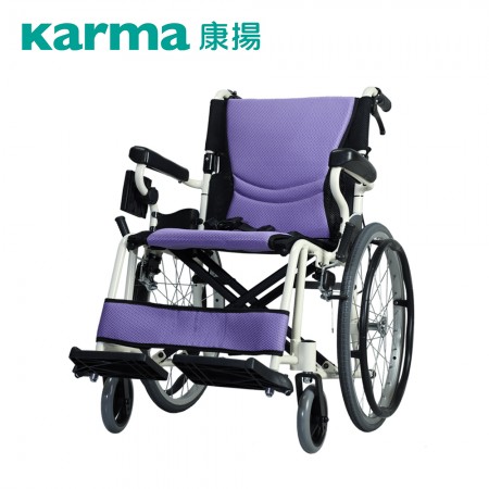 康揚 鋁合金輪椅 手動輪椅 舒弧205 (後輪20吋) 超輕外出車款